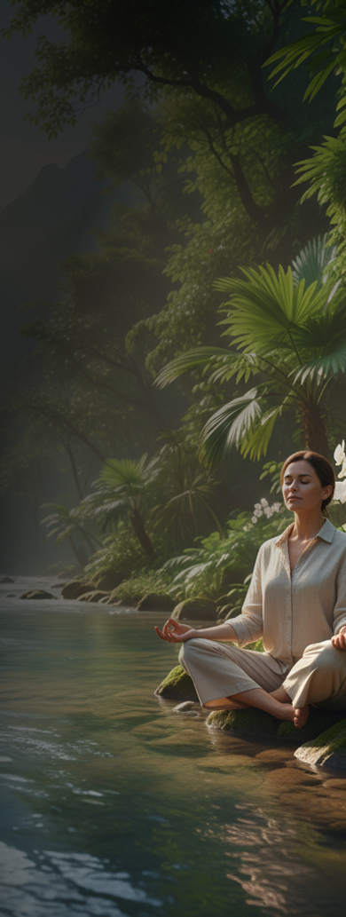 Serene wellness setting—guided holistic care across India